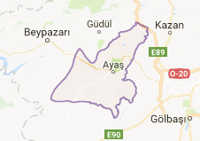 Ayaş Uydu Görüntüsü Ankara