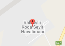 Balıkesir Koca Seyit Havalimanı Uydu Görüntüsü