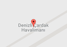 Denizli Çardak Havalimanı Uydu Görüntüsü