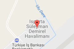 Isparta Süleyman Demirel Havalimanı Uydu Görüntüsü